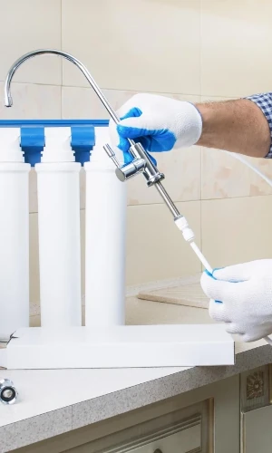 Water filter installation